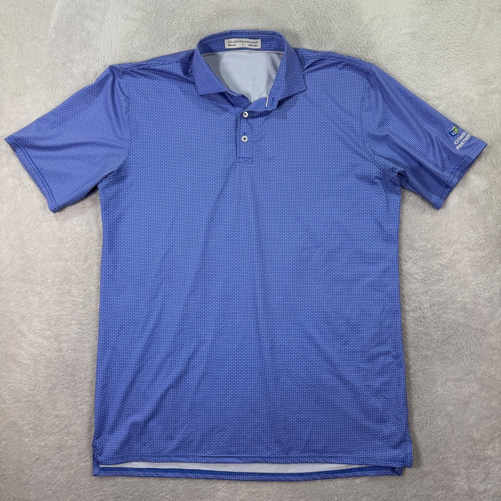 Holderness & Bourne Mens Large Striped Golf Polo Shirt Tailored Fit Dart Pattern